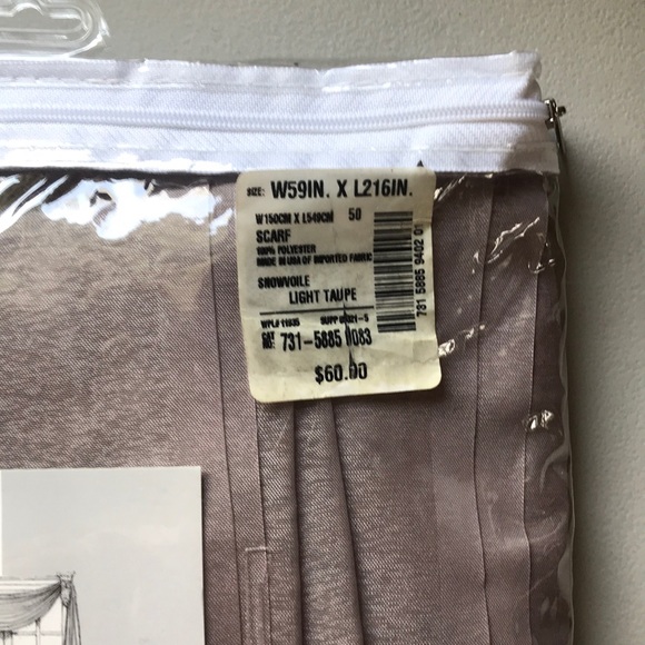 Sheer Window Scarf Valance Set of 4 - Picture 4 of 10